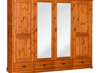 Kleiderschrank Landhaus Stil Möbel Schrank Holz Schlafzimmer Schränke Braun Neu